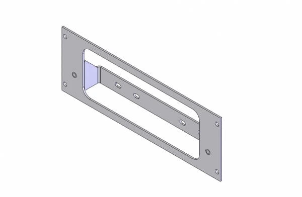 [C-EB30-SO9-1P] - OBSOLETE – 1-Piece Equipment Mounting Bracket, 3" Mounting Space, Fits SoundOff Signal ETSP990