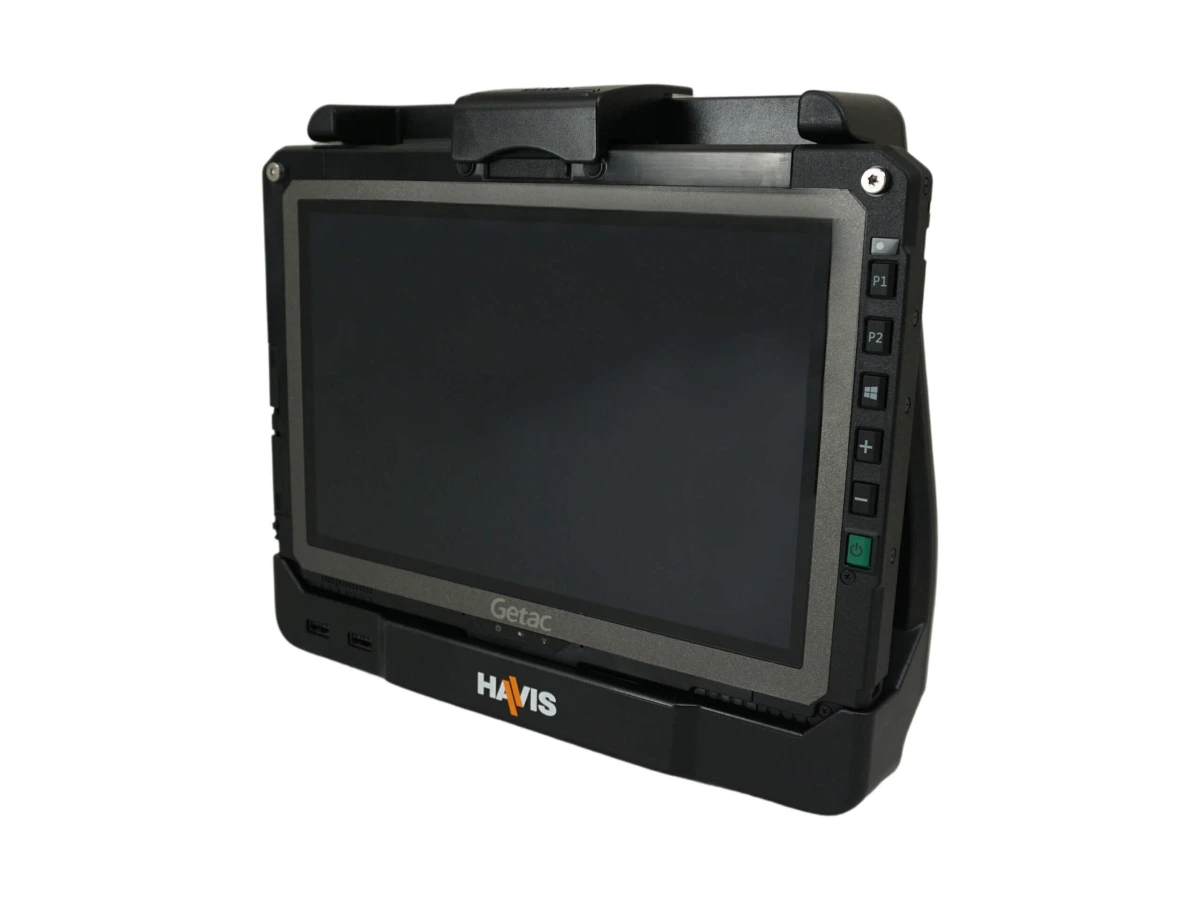[DS-GTC-1106-3] - Cradle For Getac UX10 Tablet With Triple Pass-Thru Antenna Connections & External Power Supply