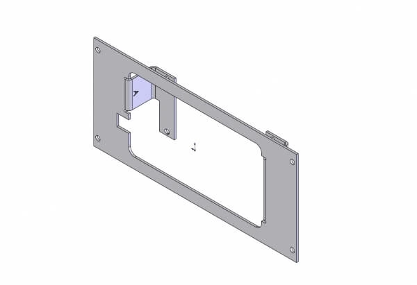 [C-EB40-SAP-1P] - OBSOLETE – 1-Piece Equipment Mounting Bracket, 4" Mounting Space, Fits SpeedTech S-900 STL Apex