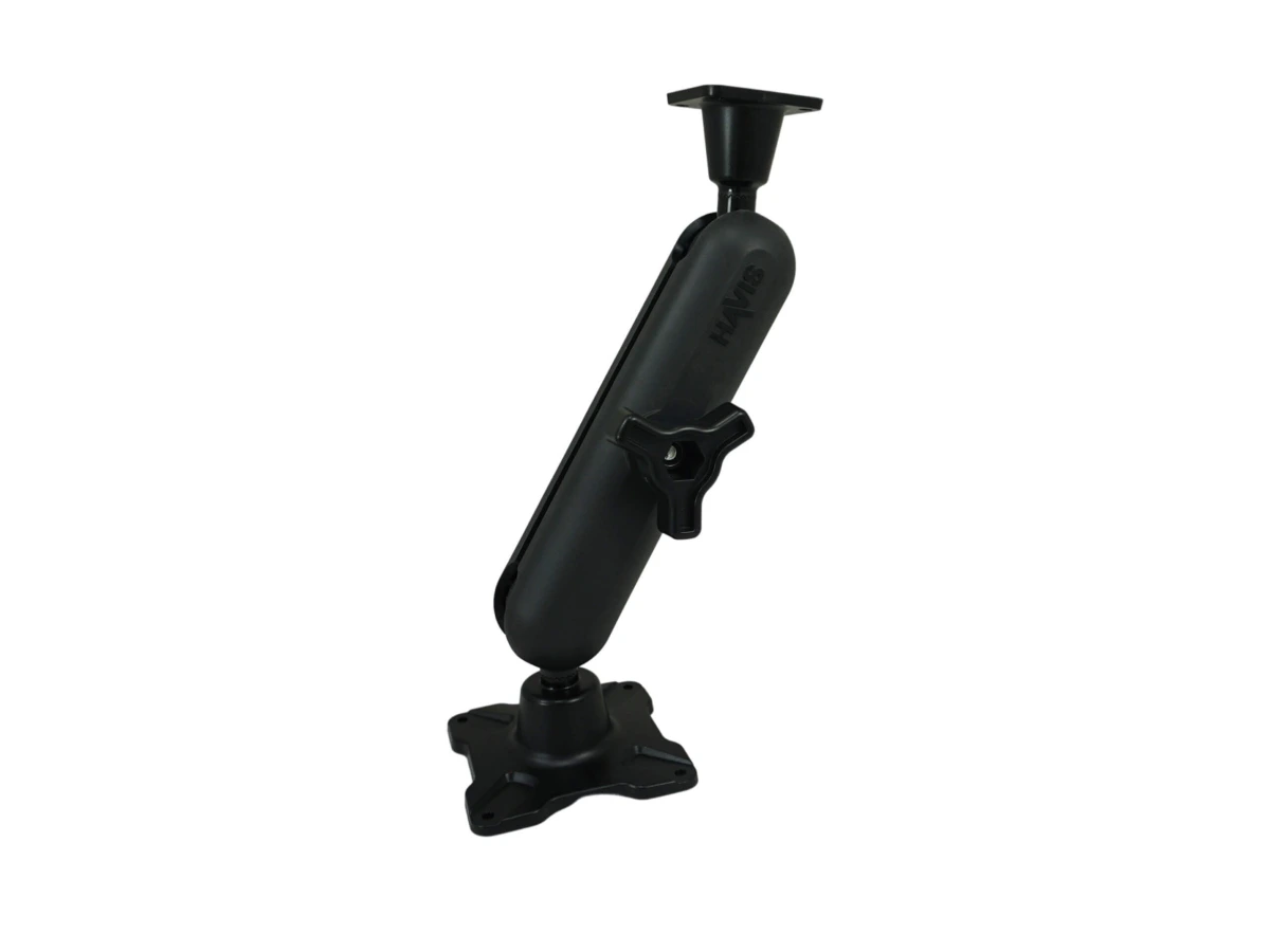 [DBM-1100-KS-0204] Dual Ball Mount with 1.00" Knob-Style Standard Housing, One Long AMPS Plate & One Long VESA 75 Plate