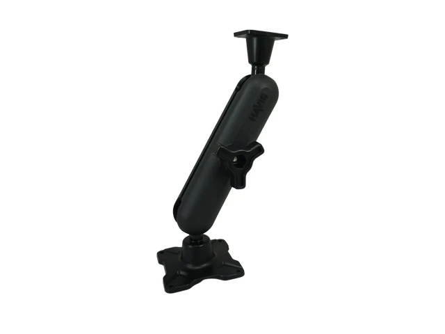 [DBM-1100-KS-0204] Dual Ball Mount with 1.00" Knob-Style Standard Housing, One Long AMPS Plate & One Long VESA 75 Plate
