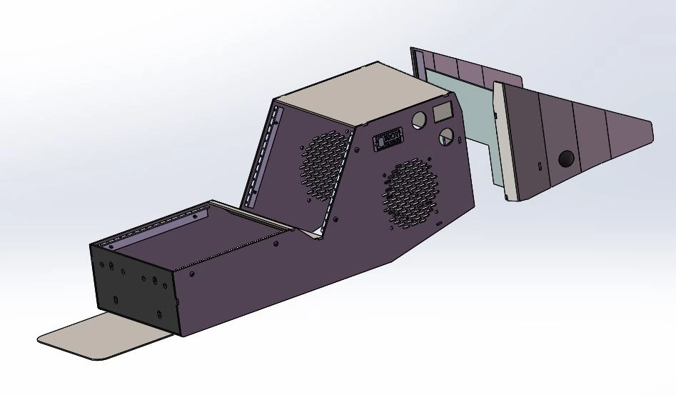 Dodge Charger 16" Dash Mount Console with Computer Deck