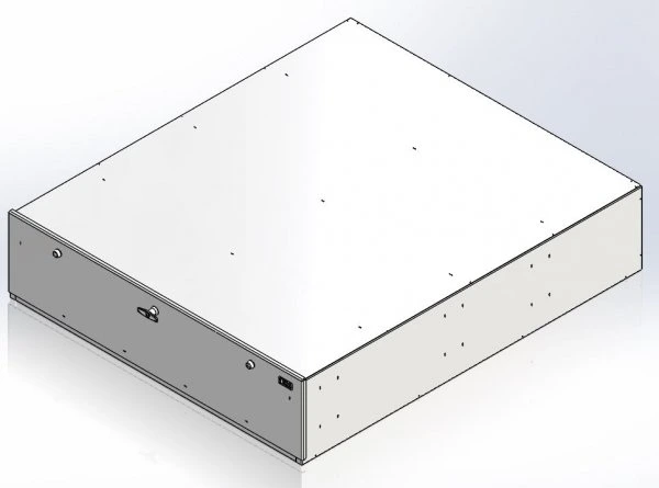 [CP-GB4856-12] - Storage Vault, 48" W x 56" L x 12" H with one draw-tight locking handle and Two medeco cam locks