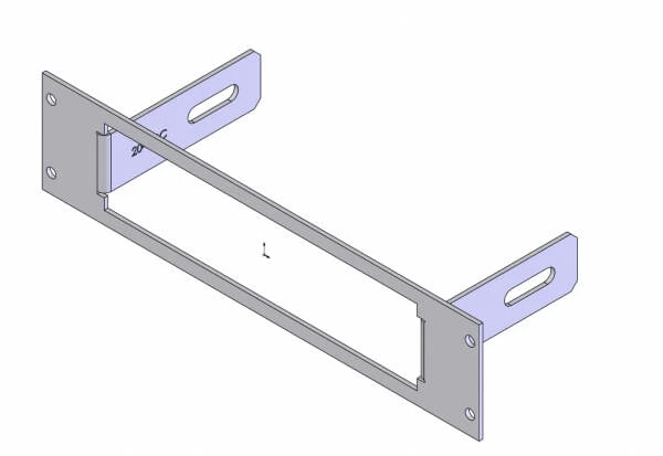 [C-EB20-SMC-1P] - OBSOLETE – 1-Piece Equipment Mounting Bracket, 2" Mounting Space, Fits Federal Signal SMC-1 Model 330102, SMC-