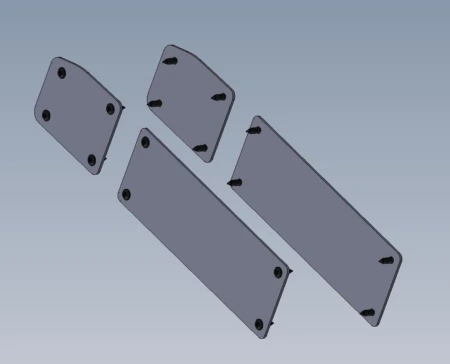 [AC-UV20-D-PLT] - 2020+ Ford Police Interceptor Door Control Covers