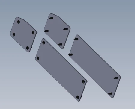 [AC-UV20-D-PLT] - 2020+ Ford Police Interceptor Door Control Covers