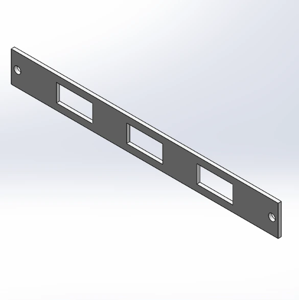 [FP-BLNK1PA] - 1" Faceplate with One 1 x.57 Rocker Switch