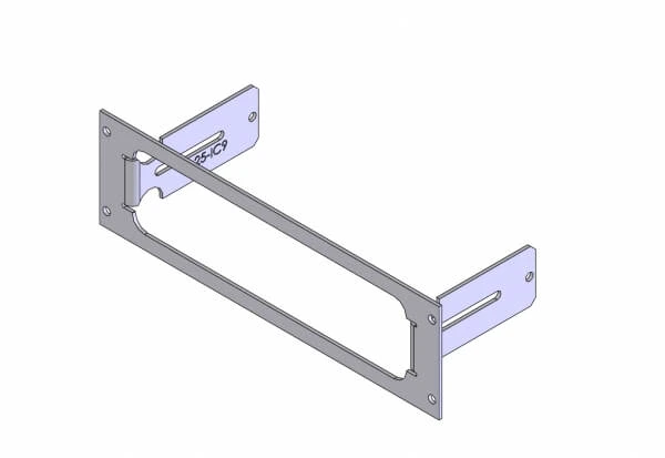 [C-EB25-IC9-1P] - OBSOLETE – 1-Piece Equipment Mounting Bracket, 2.5" Mounting Space, Fits Icom America IC-F9511S radio