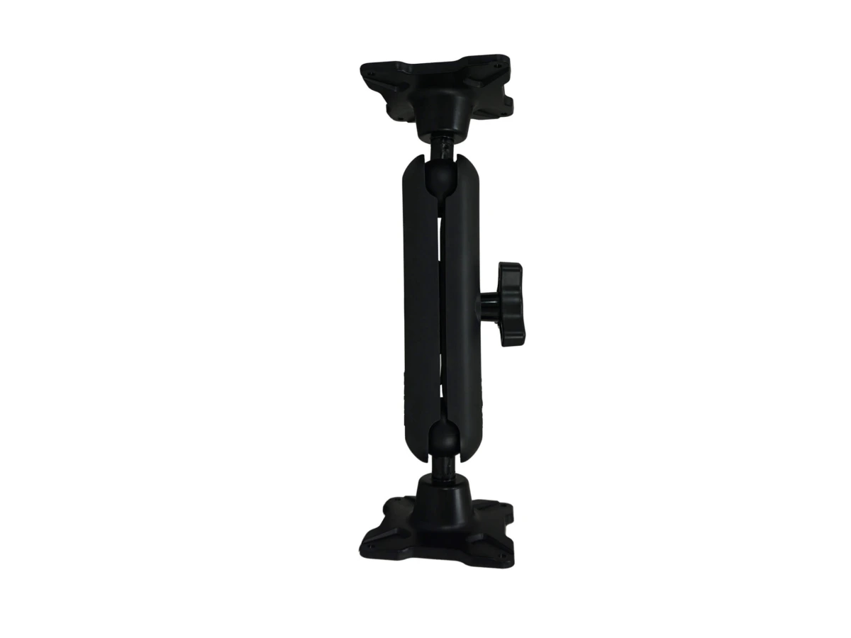 [DBM-1150-KL-0404] Dual Ball Mount with 1.50" Knob-Style Long Housing, Two Long VESA 75 Plates