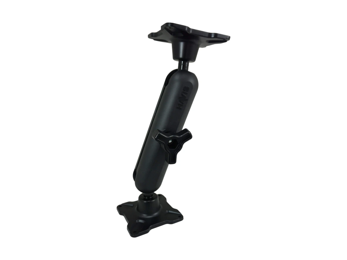 [DBM-1150-KL-0404] Dual Ball Mount with 1.50" Knob-Style Long Housing, Two Long VESA 75 Plates