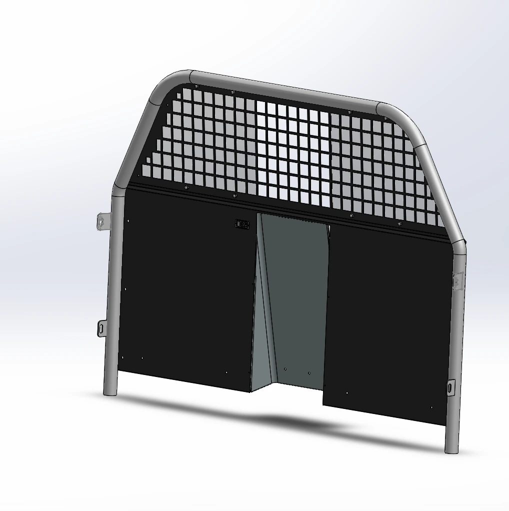[TP-FS-402040-SS] - Full-Sized (58"W) 40-20-40 Fixed Window Partition
