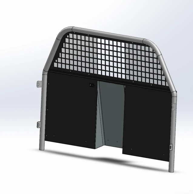 [TP-FS-402040-SS] - Full-Sized (58"W) 40-20-40 Fixed Window Partition