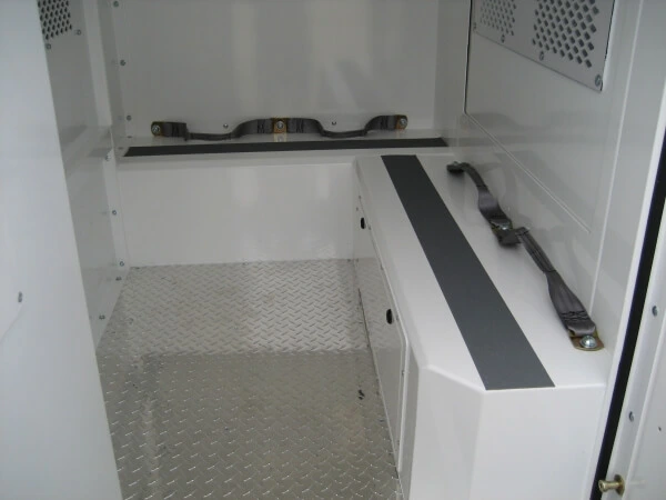 [PT-F06-120-2B] - Prisoner Transport 60" H X 120" L Insert For 2015-2024 Ford Transit Medium Roof Long Length 148" WB Cargo Van