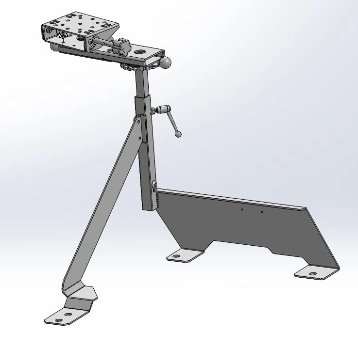 [CM-F15-SA-LED] - Ford Trucks F150 – F250 Passenger Seat Computer Mount with Rotating Swing-Arm