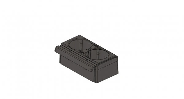 [CUP2-1006] - Angled External Dual Self-Adjusting Cup Holder