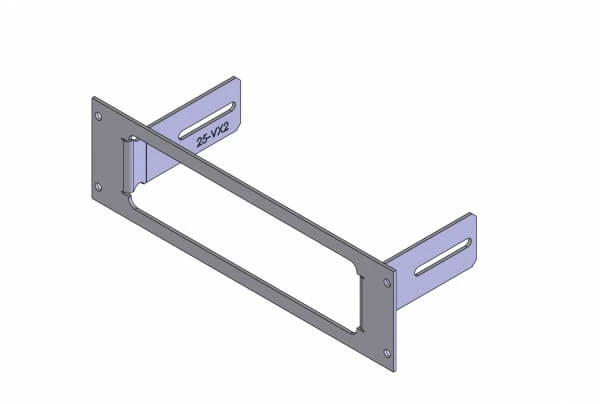 [C-EB25-VX2-1P] - 1-Piece Equipment Mounting Bracket, 2.5" Mounting Space, Fits Motorola Vertex VX-2100, VX-2200, VX-4200, & VX-
