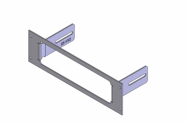 [C-EB25-VX2-1P] - 1-Piece Equipment Mounting Bracket, 2.5" Mounting Space, Fits Motorola Vertex VX-2100, VX-2200, VX-4200, & VX-