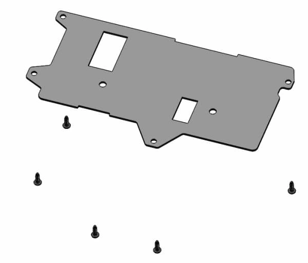 [C-EBX-C3-1] - Equipment Bracket Kit for VSX Consoles Front Tray Siren Light Control – Code 3
