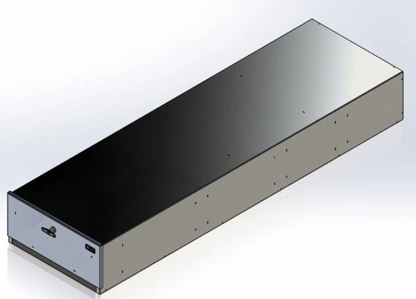 [CP-227210-TL] - Storage Vault, 22" W x 73" L X 10" H Single Drawer with T-handle Compression Latch Lock