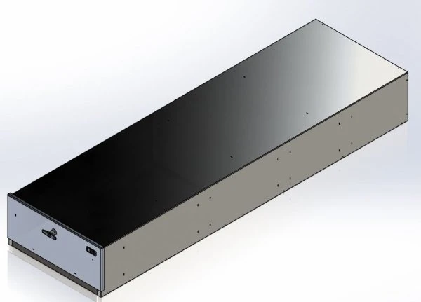 [CP-227210-TL] - Storage Vault, 22" W x 73" L X 10" H Single Drawer with T-handle Compression Latch Lock