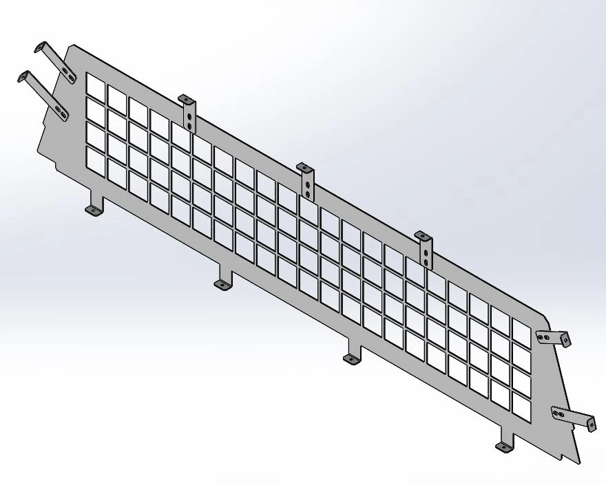 [AC-CHV19-RWS] - Chevy Silverado 1500 Rear Crew Cab Square-Hole Punched Window Screen