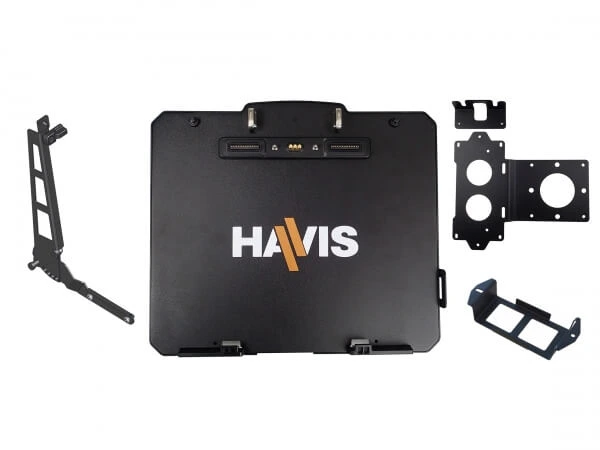 [PKG-DS-GTC-1004] - Package – Docking Station For Getac K120 Convertible Laptop With Power Supply Mounting Brackets & Screen Sup
