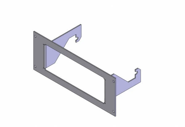 [C-EB35-PA3-1P] - 1-Piece Equipment Mounting Bracket, 3.5" Mounting Space, Fits Federal Signal PA-300