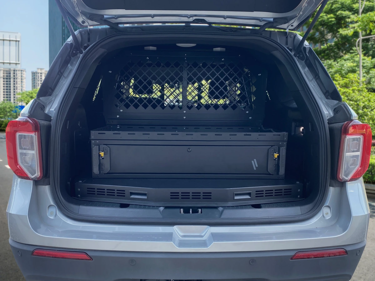 [PKG-SBX-INUT-105] Premium Single Medium Drawer Package With Trunk Trays for 2020-2024 Ford Interceptor Utility