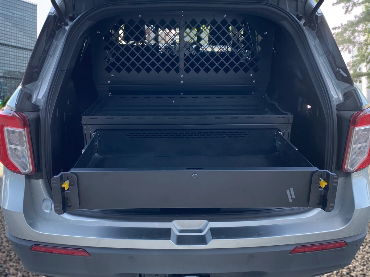 [PKG-SBX-INUT-105] Premium Single Medium Drawer Package With Trunk Trays for 2020-2024 Ford Interceptor Utility