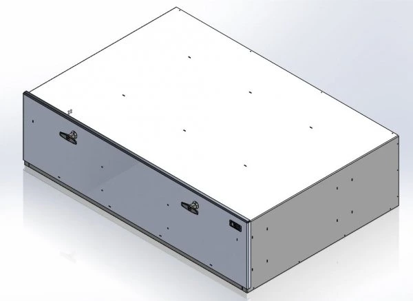 [CP-GB443212-TL] - Storage Vault, 44 W x 32"L x 12" H with two draw-tight locking handles