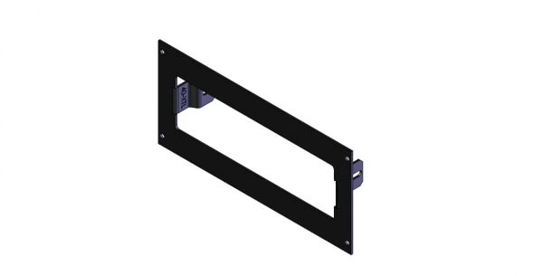 [C-EB40-XTL-1P] - DISCONTINUED – 1-Piece Equipment Mounting Bracket, 4" Mounting Space, Fits Motorola XTL2500, XTL5000-05, APX-7