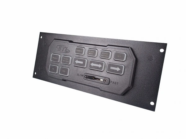 [C-EB35-SCB-1P] - OBSOLETE – 1-Piece Equipment Mounting Bracket, 3.5" Mounting Space, Fits Speedtech Lights C-CGDCB switch box