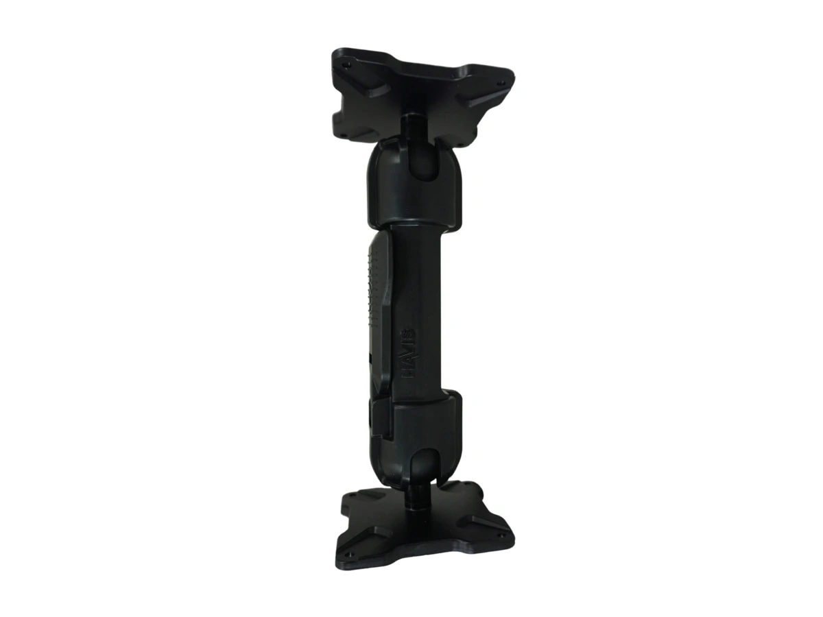 [DBM-1150-CL-0303] Dual Ball Mount with 1.50" Clamp-Style Long Housing & Two Standard VESA 75 Plates