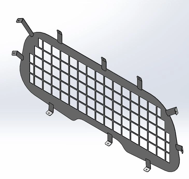 [AC-20-UV-HATCH] - 2020+ Ford Police Interceptor Utility Square-hole Punched Hatch Window Screen