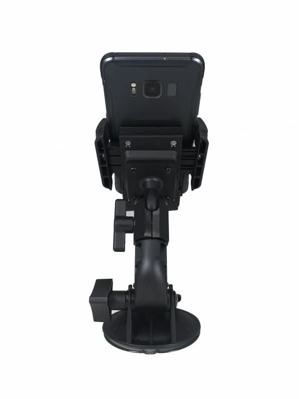 [PKG-WIN-101] - Standard Universal Rugged Phone Cradle & Industrial Strength Suction Cup Mount