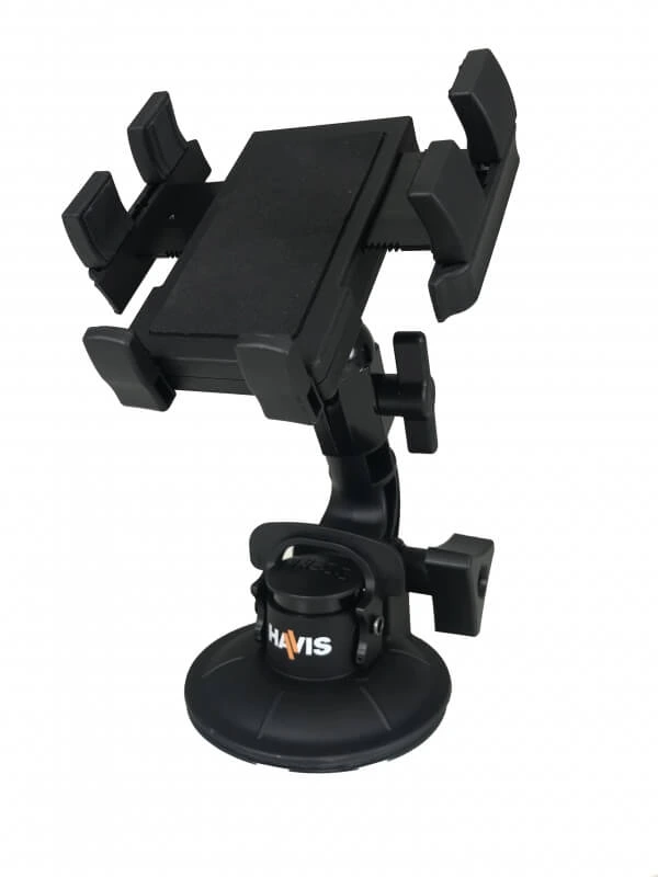 [PKG-WIN-101] - Standard Universal Rugged Phone Cradle & Industrial Strength Suction Cup Mount