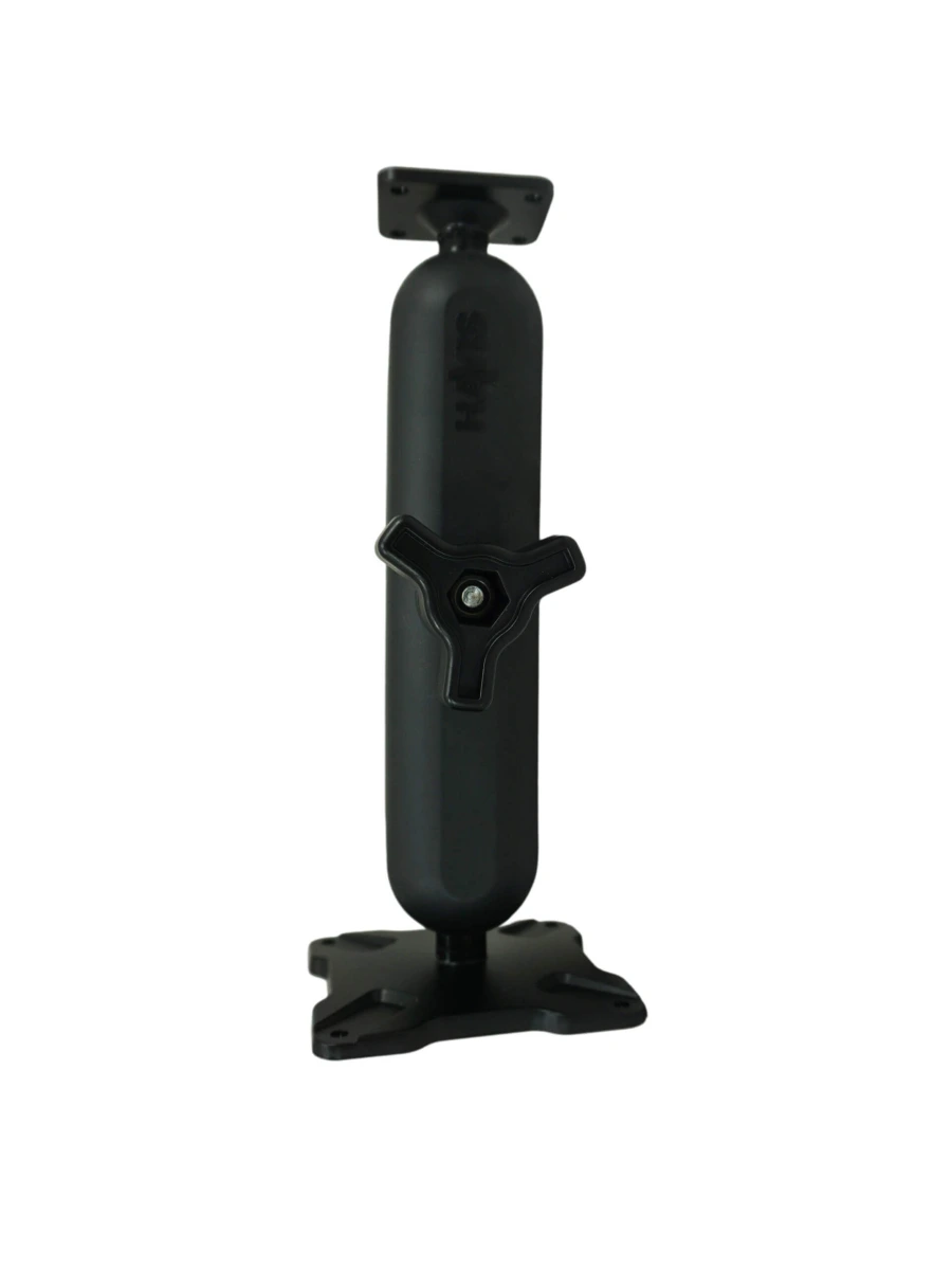 [DBM-1150-KL-0103] Dual Ball Mount with 1.50" Knob-Style Long Housing, One Standard AMPS Plate & One Standard VESA 75 Plate