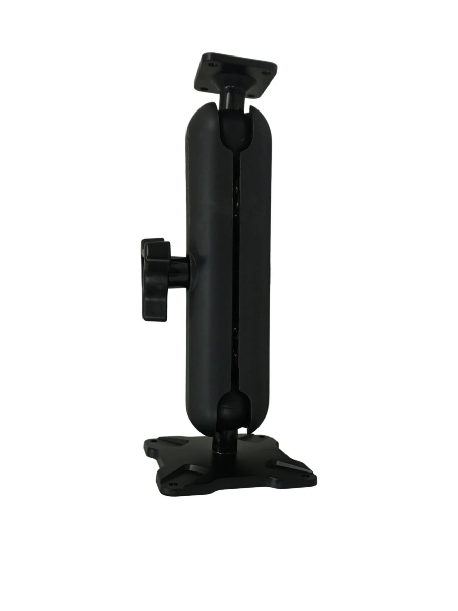 [DBM-1150-KL-0103] Dual Ball Mount with 1.50" Knob-Style Long Housing, One Standard AMPS Plate & One Standard VESA 75 Plate