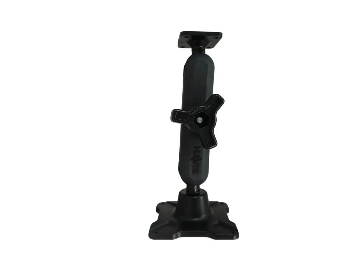 [DBM-1100-KL-0104] Dual Ball Mount with 1.00" Knob Style Long Housing, One Standard AMPS Plate & One Long VESA 75 Plate