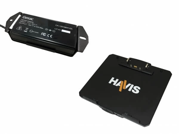 [DS-GTC-1006-3] - Cradle For Getac K120 Convertible Laptop with Triple Pass-Thru Antenna Connections & External Power Supply