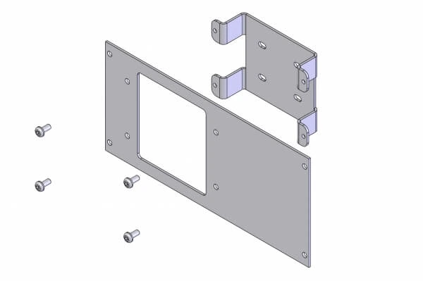 [C-EB40-FSS-1P] - OBSOLETE – 1-Piece Equipment Mounting Bracket, 4" Mounting Space, Fits Federal Signal SS200