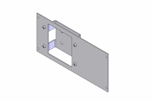 [C-EB40-FSS-1P] - OBSOLETE – 1-Piece Equipment Mounting Bracket, 4" Mounting Space, Fits Federal Signal SS200