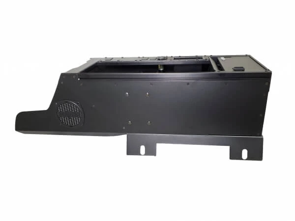 [C-VSW-1900-SILV-PM-2] Vehicle-Specific 19" Wide Flat Console With PocketJet 8 Printer Mount for 2019-2024 Chevrolet Silverado &
