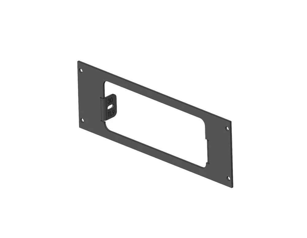 [C-EB30-TL9-1P] 1-Piece Equipment Mounting Bracket, 3" Mounting Space, Fits Whelen CenCom Core CCTL9