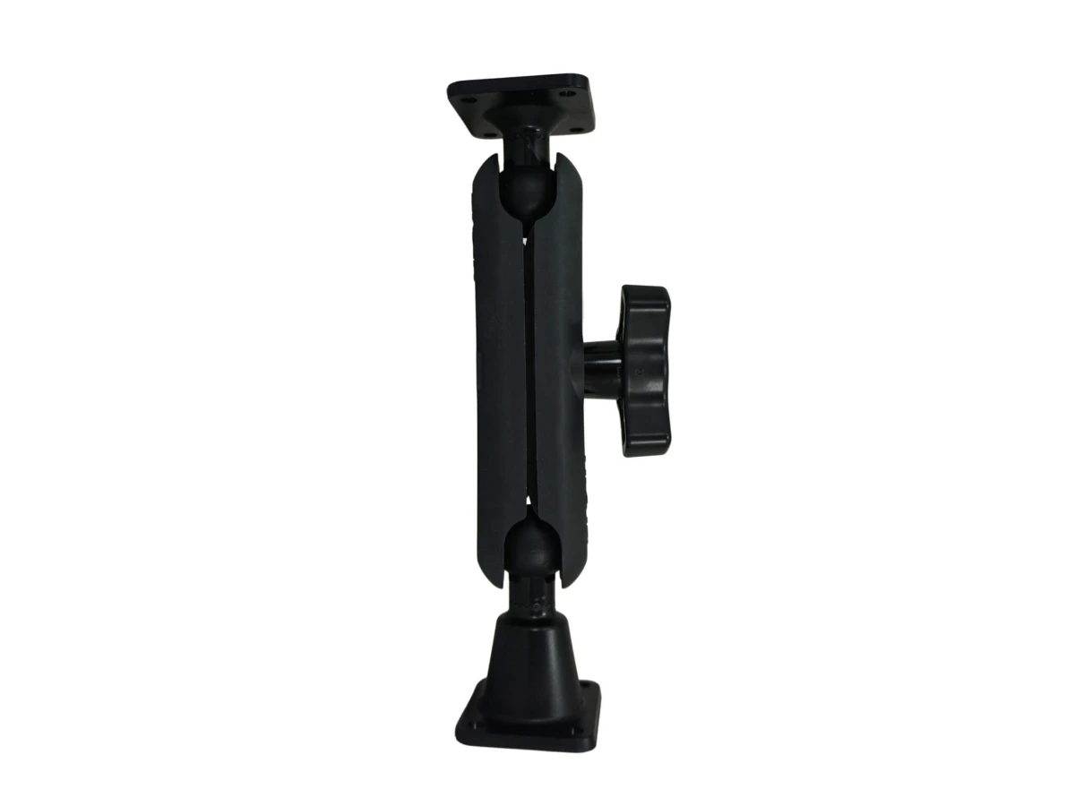 [DBM-1100-KL-0102] Dual Ball Mount with 1.00" Knob-Style Long Housing, One Standard AMPS Plate & One Long AMPS Plate