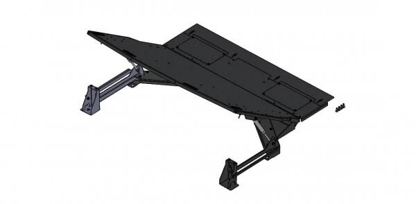 [C-TTP-INUT-1200-80] - OBSOLETE – 2020-2022 Ford Interceptor Utility Premium Low-Profile Fold-Up Cargo Plate with 80 lbs Lift St