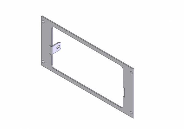 [C-EB40-SO3-1P] - 1-Piece Equipment Mounting Bracket, 4" Mounting Space, Fits SoundOff Signal Remote Sirens