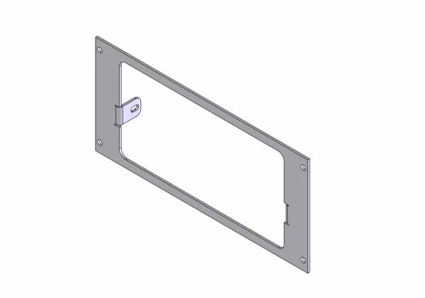 [C-EB40-SO3-1P] - 1-Piece Equipment Mounting Bracket, 4" Mounting Space, Fits SoundOff Signal Remote Sirens