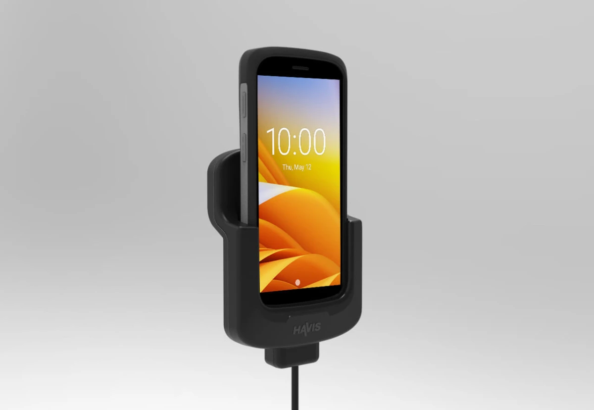 [PKG-DS-ZEB-601] Rugged Charging Holder for Zebra TC22/TC27 with Rugged Boot with USB-C Accessory Plug
