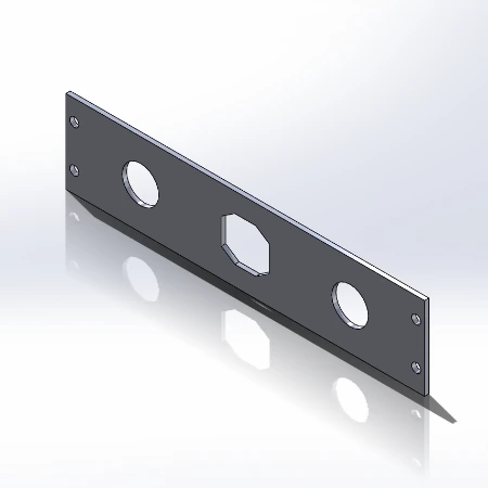 [FP-USB-2DC] - 2" faceplate DC Outlet / USB Cutouts Electronics Included